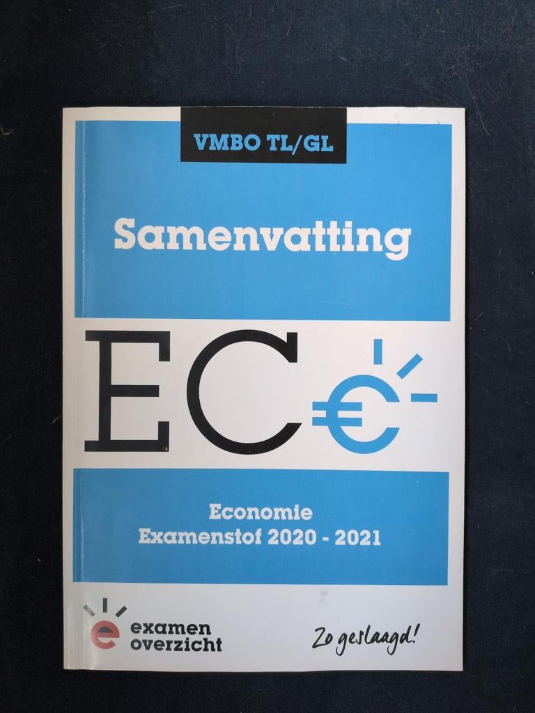 Examenbundel VMBO TL/GL economie, Ophalen, Zo goed als nieuw, VMBO, Economie