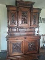 Antieke Eiken Buffetkast met Rijkelijk Snijwerk, Antiek en Kunst, Antiek | Meubels | Kasten, Ophalen