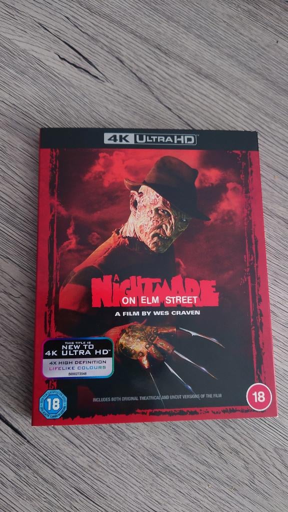 Nightmare on Elmstreet 4K Blu ray, Cd's en Dvd's, Blu-ray, Ophalen of Verzenden, Zo goed als nieuw, Horror