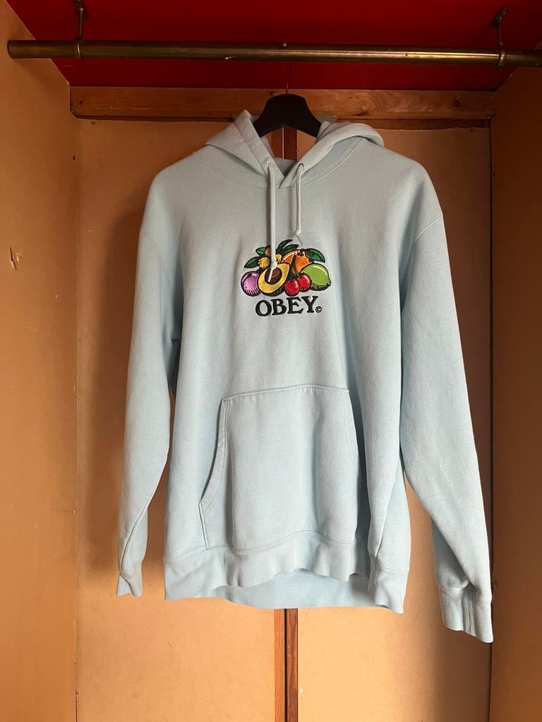 Obey fruit hoodie M, Kleding | Heren, Ophalen of Verzenden, Zo goed als nieuw