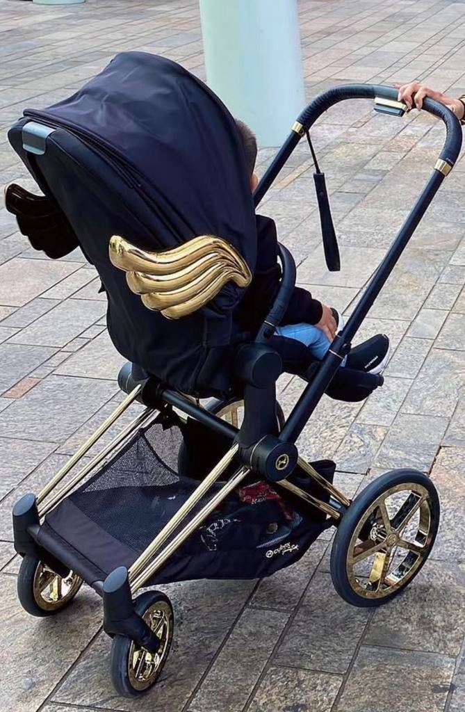 Cybex Priam Jeremy Scott Wings Zwart/Goud Nieuwtaat Compleet, Ophalen of Verzenden, Zo goed als nieuw, Overige merken