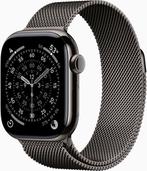 Apple Watch Series 11 Cellular 42mm Titanium Slate Milanese, Hoogte, Apple Watch ⌚️, Zwart, IOS