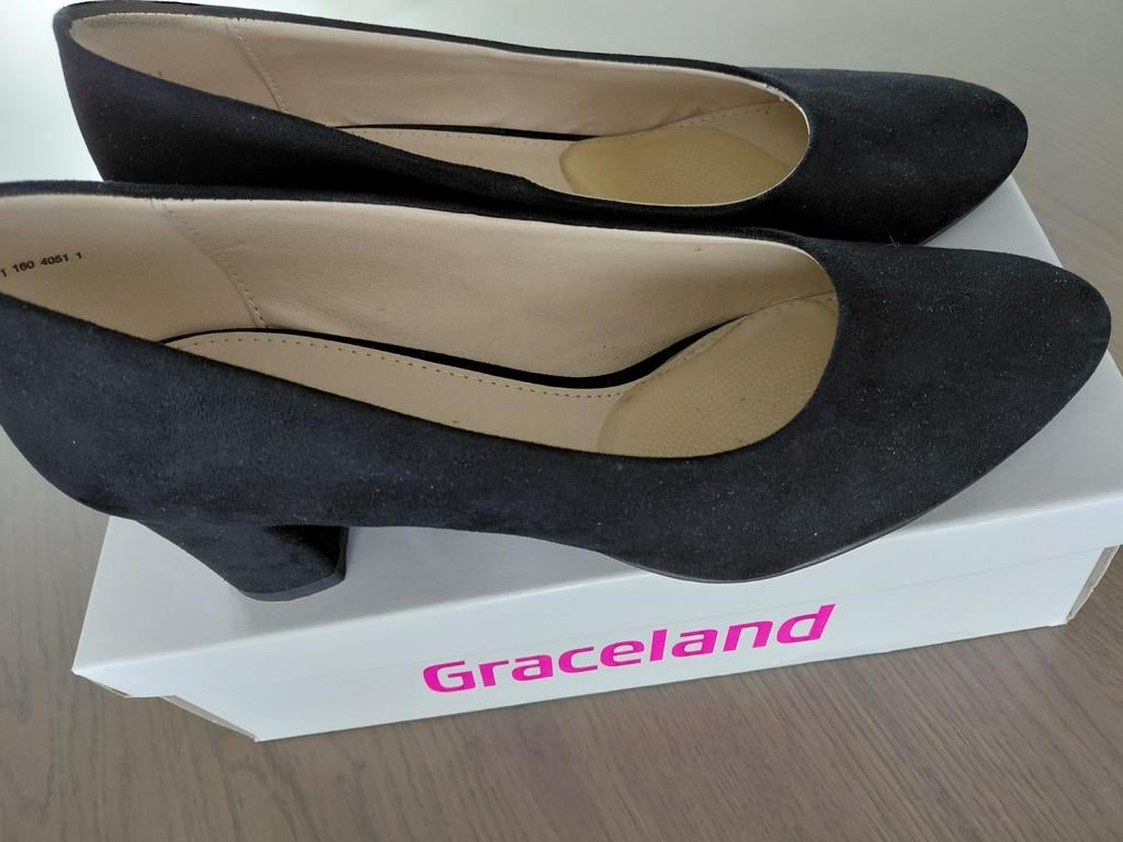 Zwarte Pumps Maat 40 - Graceland, Kleding | Dames, Schoenen, Pumps, Zwart, Ophalen of Verzenden, Zo goed als nieuw
