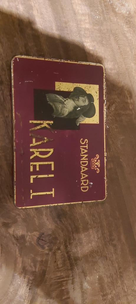 KAREL 1 Blikje donkerrood, Verzamelen, Blikken, Ophalen, Gebruikt, Overige