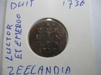 duit zeelandia 1736, Ophalen of Verzenden, Vóór koninkrijk, Overige waardes, Losse munt