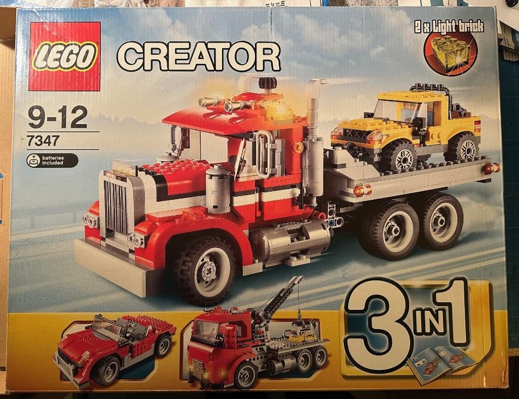 Lego Creator 7347 Highway Pickup, Ophalen of Verzenden, Zo goed als nieuw, Complete set, Lego