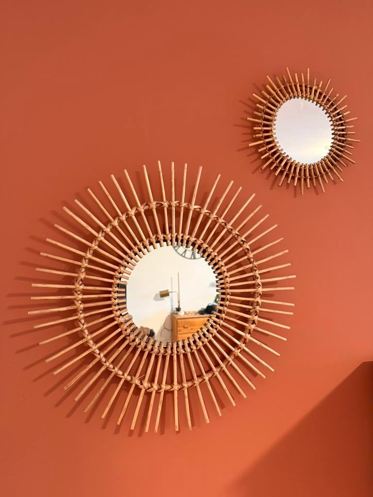 Set van 2 Boho Rotan Spiegels – echte eyecatchers!, Ophalen