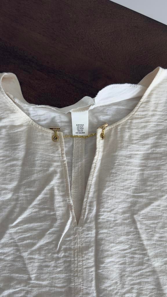 GOED - h&m kaftan met goude ketting, Beige, Ophalen of Verzenden, Zo goed als nieuw, Maat 34 (XS) of kleiner