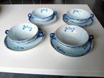 4 soepkommen met schotels Rorstrand Ostindia puntgaaf, Overige typen, Ophalen of Verzenden, Zo goed als nieuw, Overige stijlen