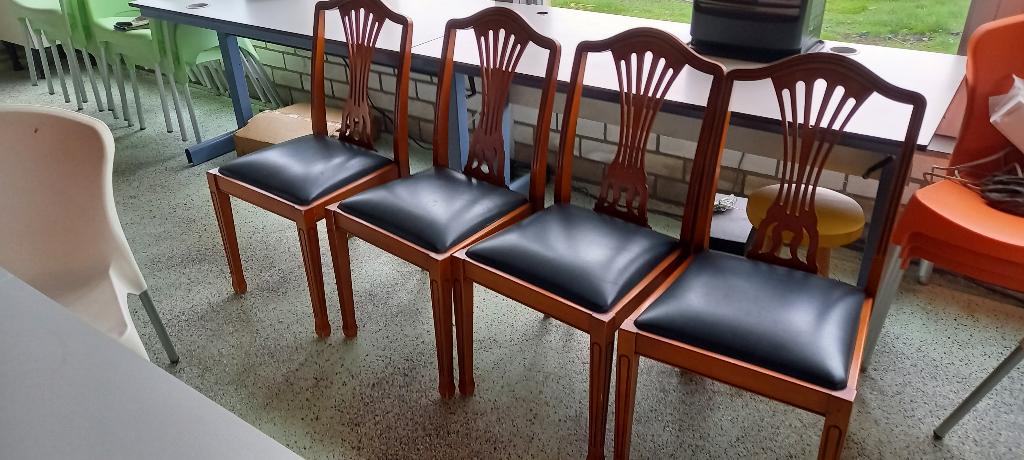 stoel, Huis en Inrichting, Stoelen, Ophalen, Gebruikt, Bruin, Vier