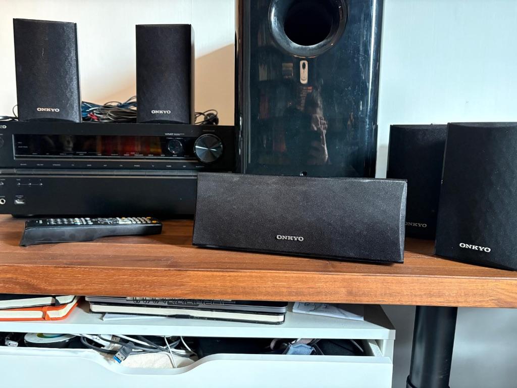 Onkyo TX-NR646 Home Cinema Set (compleet), Audio, Tv en Foto, Home Cinema-sets, 70 watt of meer, Zo goed als nieuw, 5.1-systeem