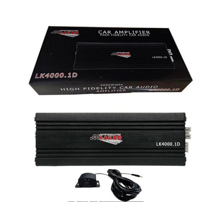 Lakro Autoversterker LK4000.1D versterker monoblok 4000watt, Auto diversen, Autospeakers, Nieuw, Ophalen of Verzenden
