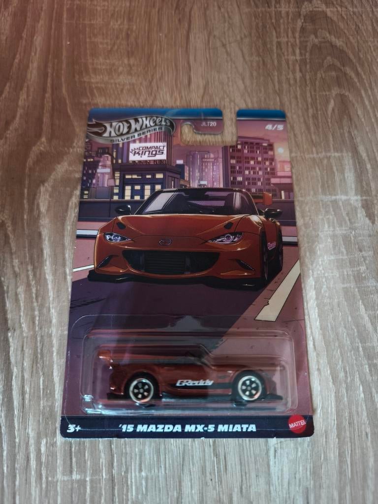 Hot Wheels '15 Mazda MX-5 Miata - Silver Series, Ophalen of Verzenden, Auto
