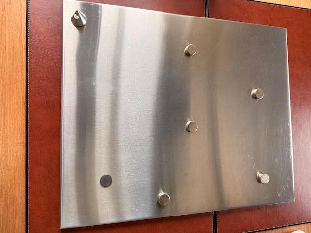 Memobord RVS, Ophalen of Verzenden, Gebruikt, Overige typen