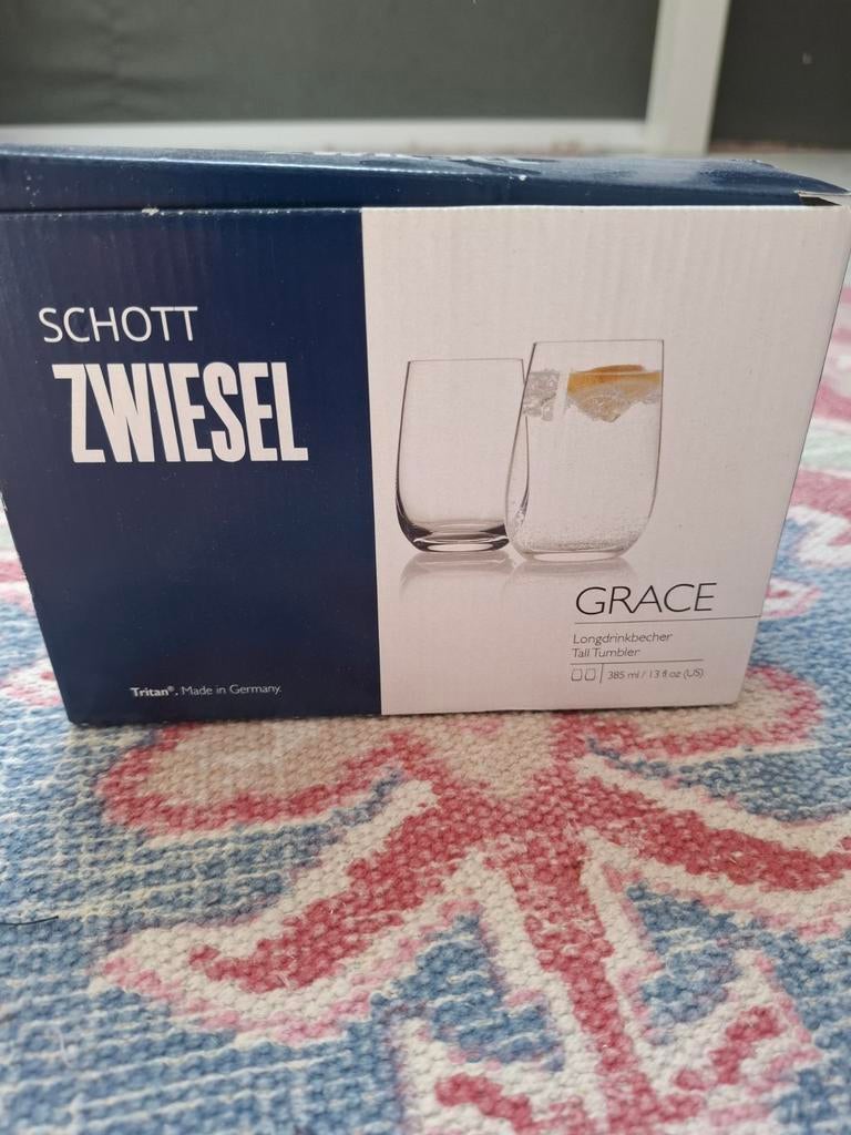 Schott Zwiesel Grace Longdrinkglazen - Nieuw in doos, Huis en Inrichting, Keuken | Keukenbenodigdheden, Nieuw, Ophalen of Verzenden