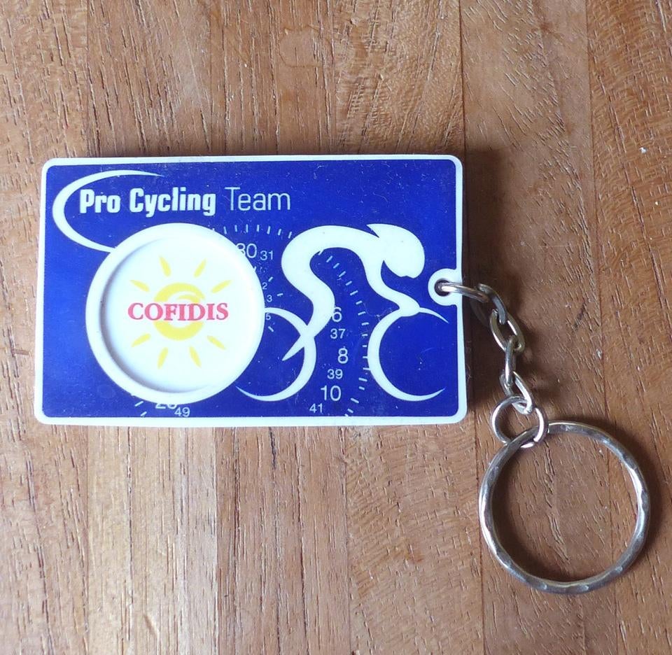 Sleutelhanger Cofidis Pro Cycling Team Tour de France wielre, Ophalen of Verzenden, Gebruikt, Sport