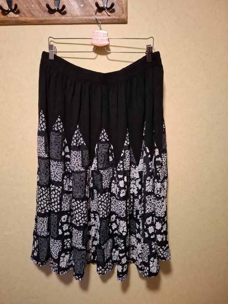 Boho rok patchwork patroon maat 52, Kleding | Dames, Rokken, Gedragen, Maat 46/48 (XL) of groter, Overige kleuren, Onder de knie