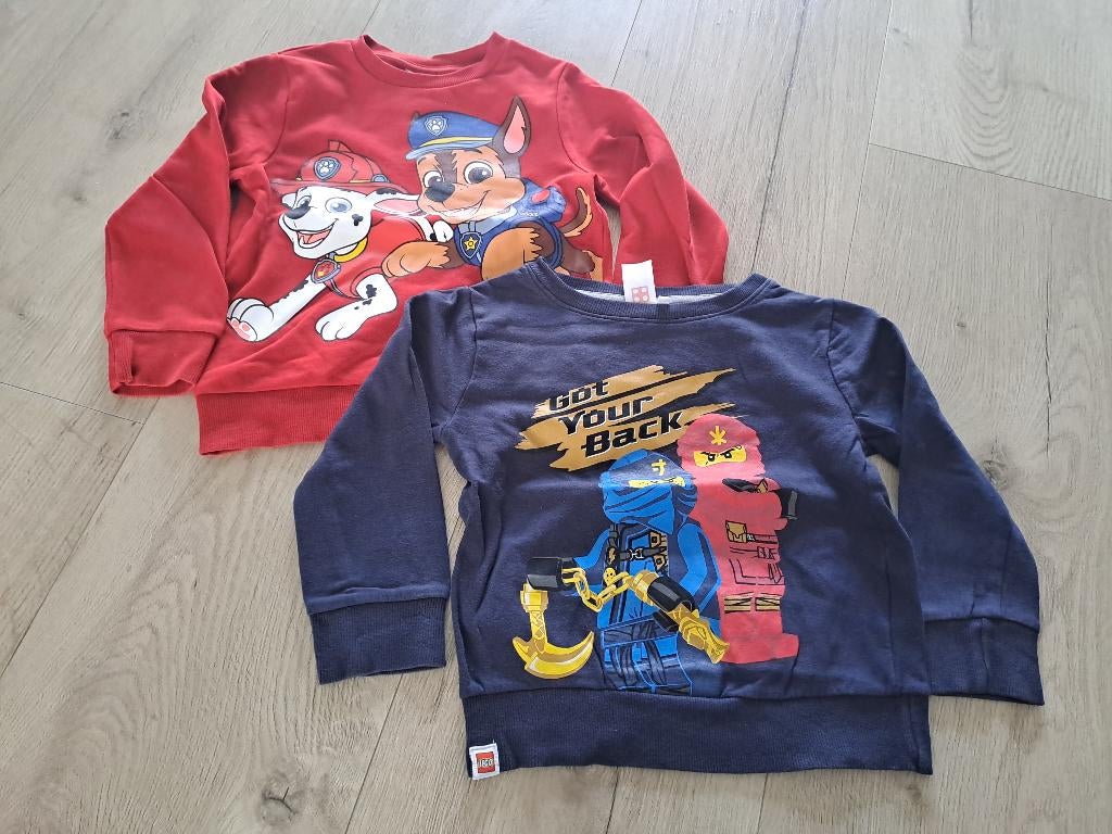 2 truien jongen maat 104, Ophalen of Verzenden, Gebruikt, Jongen, Trui of Vest