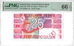 25 Gulden 1989 Nederland Roodborstje (Pick# 100) PMG66 EPQ, Ophalen, 25 gulden, Los biljet