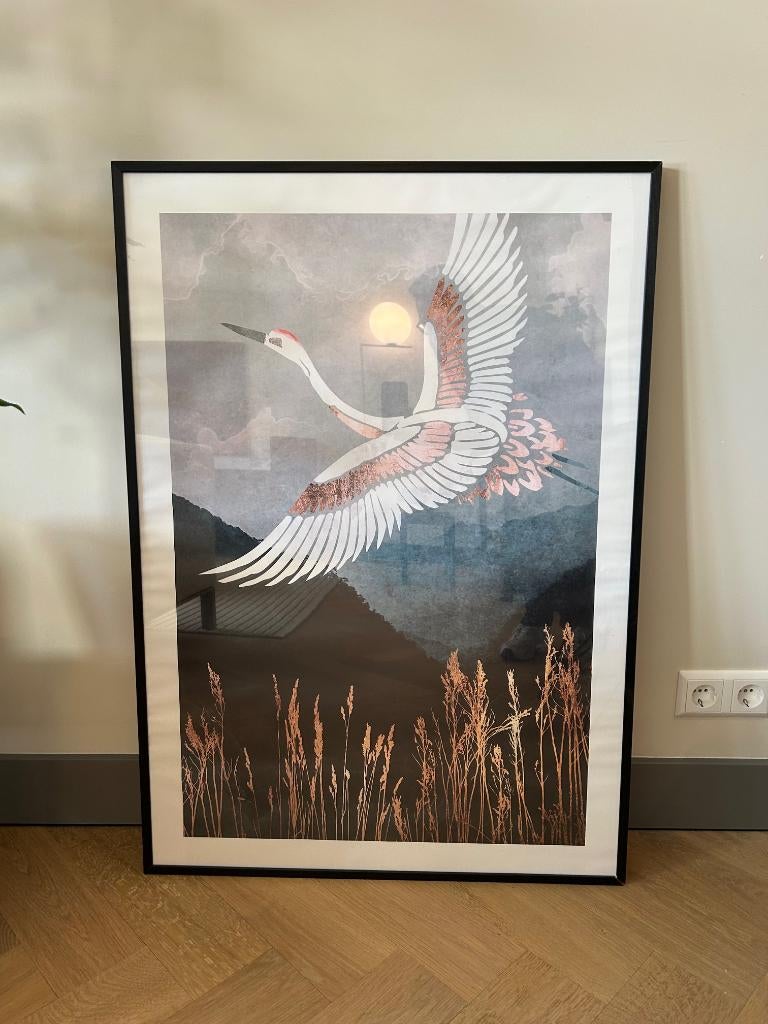 Poster | Elegant Flight 70 x 100 cm, Antiek en Kunst, Ophalen