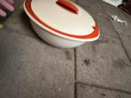 Vintage Tupperware schaal met deksel, Huis en Inrichting, Keuken | Tupperware, Ophalen of Verzenden, Gebruikt, Wit, Schaal