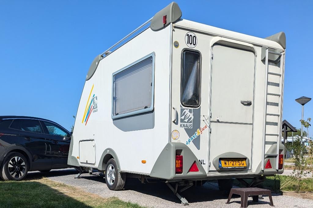 Knaus Sport & Fun 430 + TRUMA Mover Lichtgewicht tot 1000 kg, Caravans en Kamperen, Caravans, Particulier, tot en met 4, 750 - 1000 kg