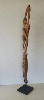 Oud Amsmat houtsnijwerk, Papua, Nieuw Guinea Tribal Art, Ophalen