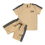 Beige Icon zomer kledingset voor jongens, Nieuw, Ophalen of Verzenden, Setje, .