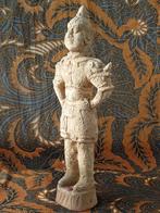 Mooi antiek Chinees terracotta beeld van een krijger 39 cm., Ophalen of Verzenden
