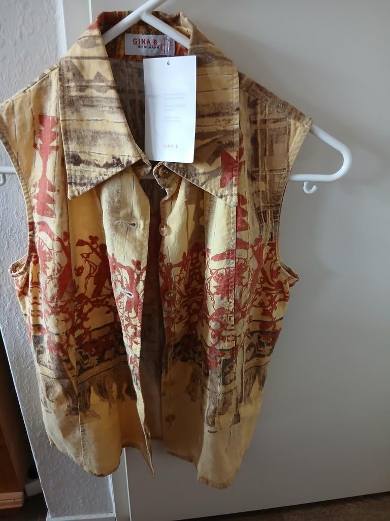 Nieuwe Gina B mouwloze blouse maat 38, Kleding | Dames, Maat 38/40 (M), Overige kleuren, GINA B, Nieuw