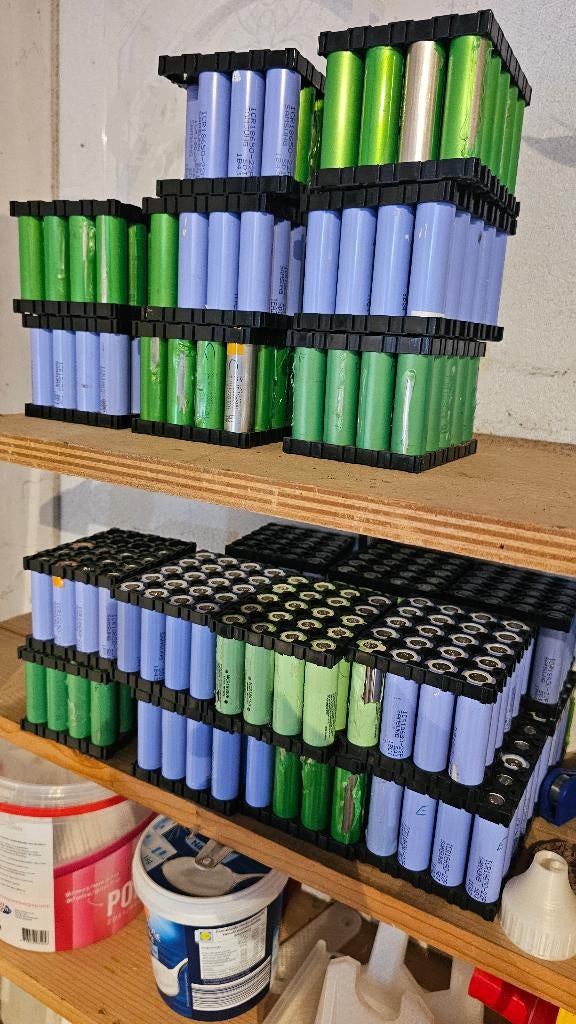 18650 Li-ion batterijen / +-400 stuks, Ophalen, Gebruikt