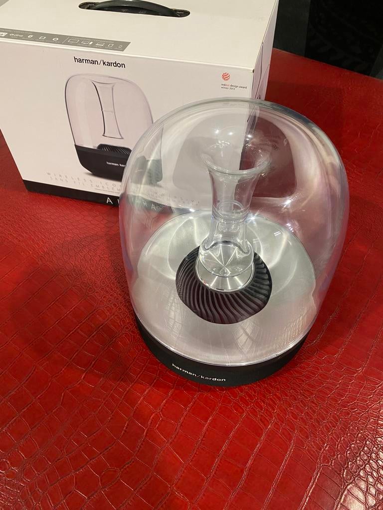 HARMAN/KARDON AURA wireless 360 room filling sound, Audio, Tv en Foto, Home Cinema-sets, Soundbar, Zo goed als nieuw, Overige spelers