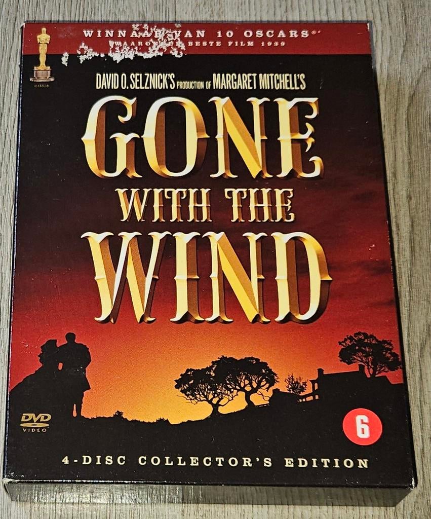 Gone With The Wind - 4-Disc Collector's Edition DVD, Historisch of Kostuumdrama, Boxset, Ophalen of Verzenden, Zo goed als nieuw