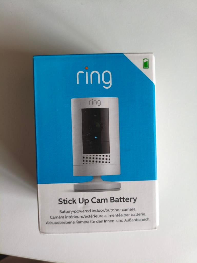 Ring Stick Up Cam Battery - Binnen/Buiten Beveiligingscamera, Ophalen of Verzenden, Nieuw