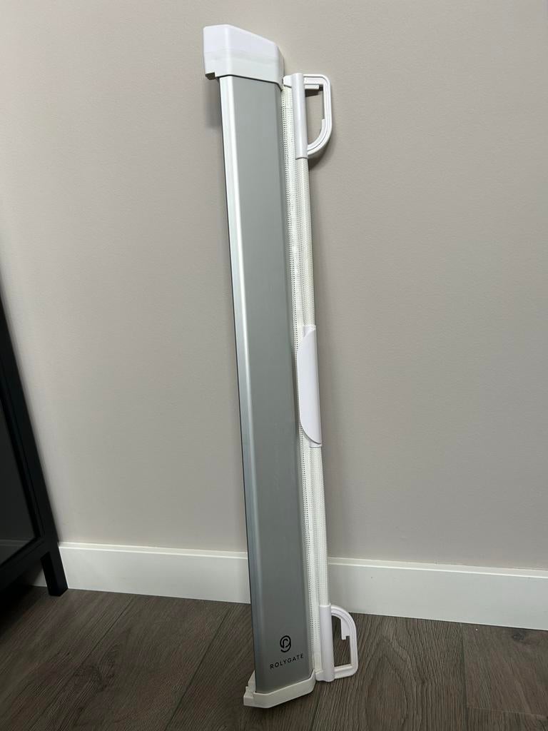 Rolygate oprolbaar traphekje wit, Ophalen of Verzenden, Zo goed als nieuw, Overige materialen, Oprolhekje