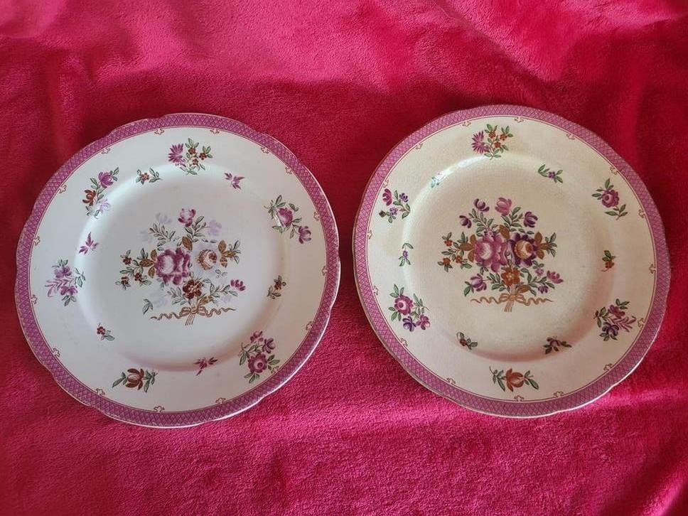 2 Booths Silicon China Borden - Bloemenpatroon 24 cm, Ophalen