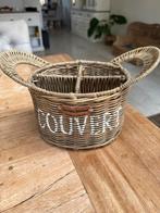 Riviera Maison Bestekmandje 'Couvert' - Rotan, Ophalen, Zo goed als nieuw, Overige materialen, Los bestek