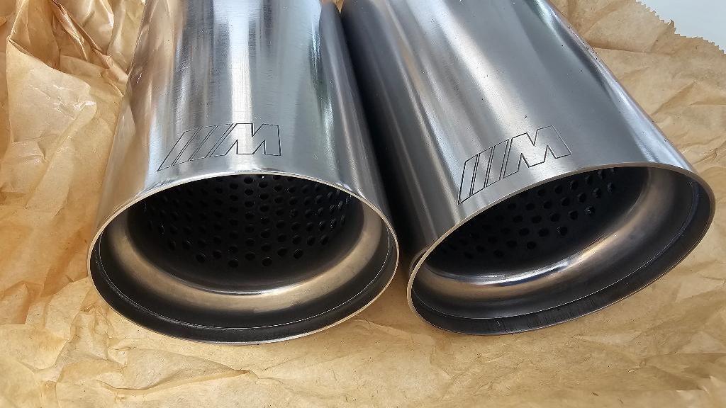 BMW OEM Titanium M Performance uitlaat sierstukken zgan, Ophalen of Verzenden, Gebruikt, BMW