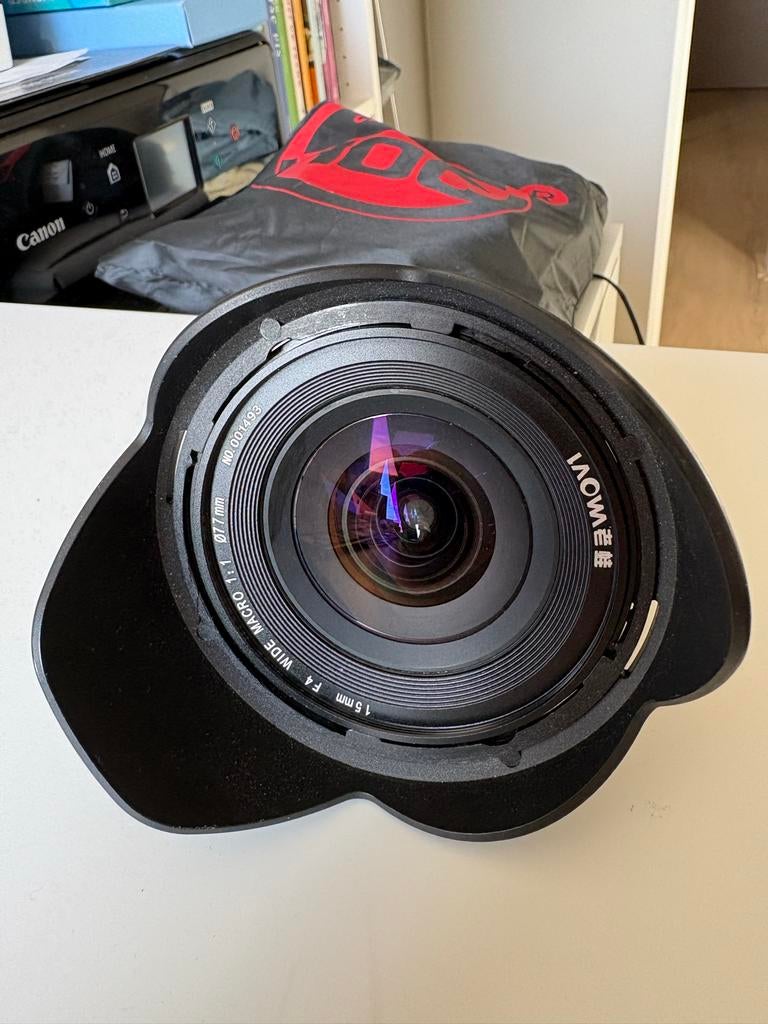 Laowa 15mm f/4 Groothoek Macro voor Nikon Lens, Ophalen of Verzenden, Zo goed als nieuw, Groothoeklens