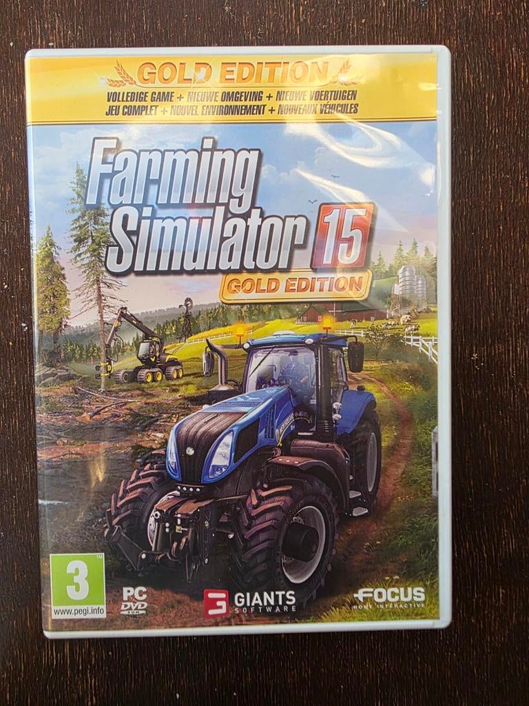 Pc game Farming Simulator 15 gold edition, Spelcomputers en Games, Games | Pc, 1 speler, Ophalen of Verzenden, Zo goed als nieuw