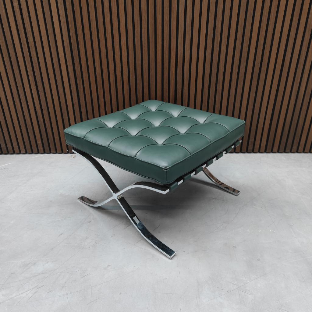 Knoll - Barcelona chair ottoman Bauhaus groen, Nieuw, Ophalen of Verzenden, 20's, Info@knoll.com