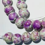 Streng gevlekte Howliet natuursteen kralen 7.5 mm, Ophalen, Nieuw, Kraal