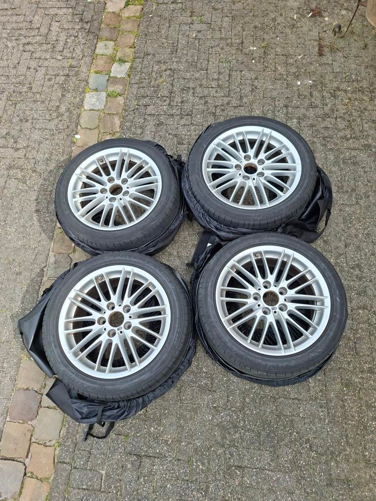 BMW 1 serie styling 460 M 17 inch zomerset velgen met band, Ophalen, Gebruikt, Banden en Velgen, 17 inch