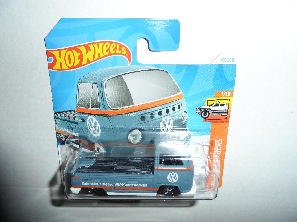 Hot Wheels - Volkswagen T2 Pickup (blauw) 1:64, Ophalen of Verzenden, Nieuw, Auto