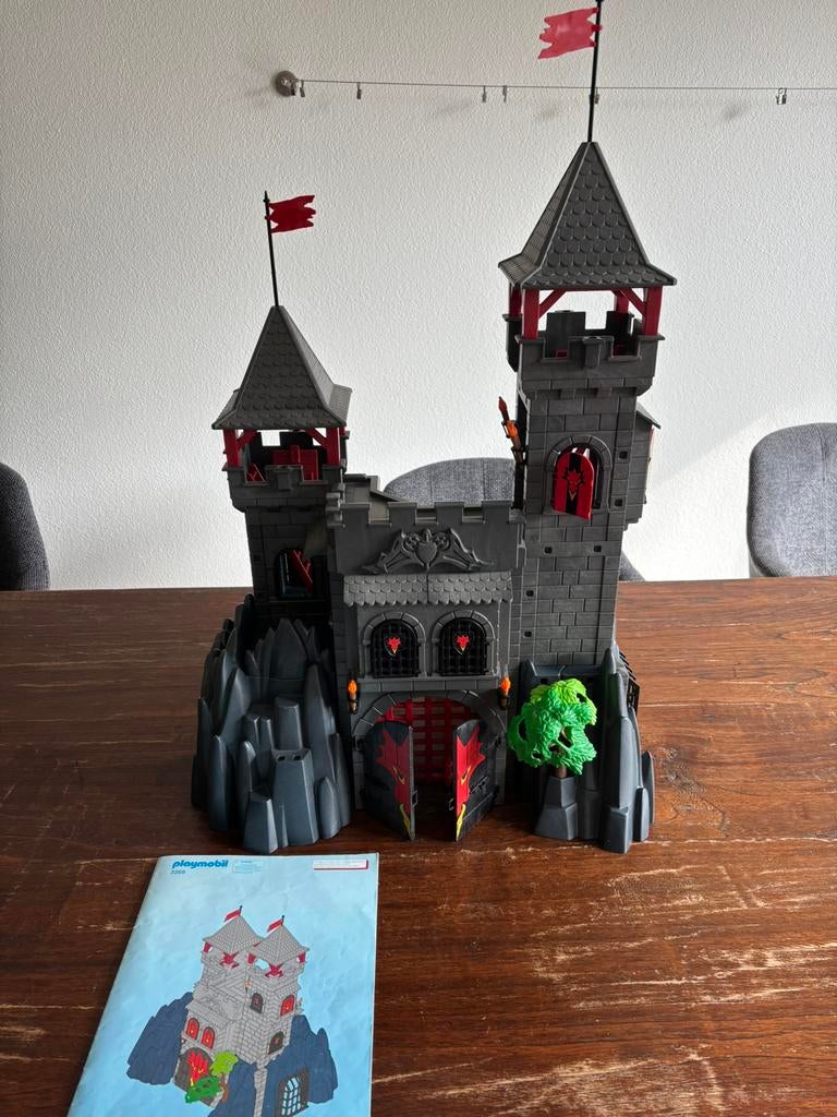 Playmobil Drakenridder kasteel 3269 met accessoires, Ophalen, Zo goed als nieuw, Complete set