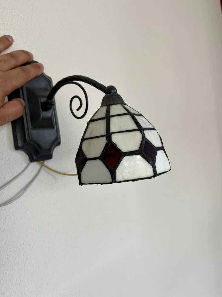 Tiffany Stijl Wandlamp - Glas-in-lood Design, Ophalen, Nieuw, Glas