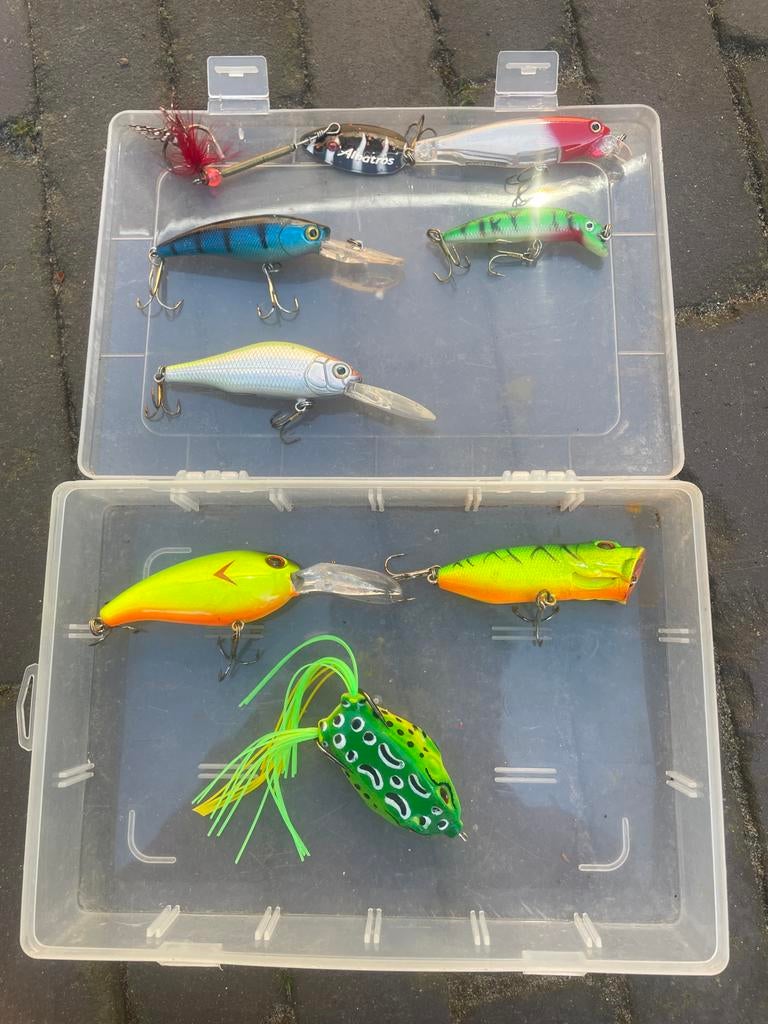 Diverse kunstaas pluggen en kikker voor de visserij, Watersport en Boten, Ophalen, Gebruikt, Kunstaas