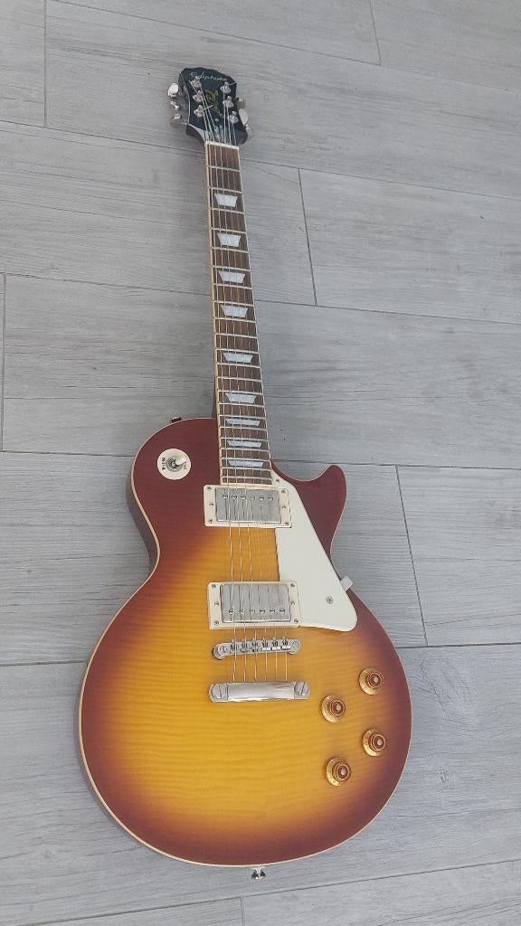 Epiphone Les Paul Standard Plus Top Pro, Ophalen of Verzenden, Gebruikt, Solid body, Epiphone
