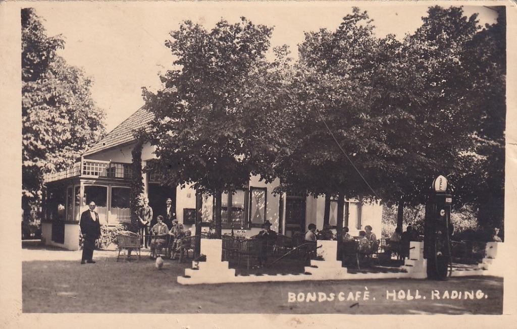 717K Hollandsche Rading, Bondscafé, benzinepomp Shell, 1933, Ophalen of Verzenden, 1920 tot 1940, Gelopen, Utrecht
