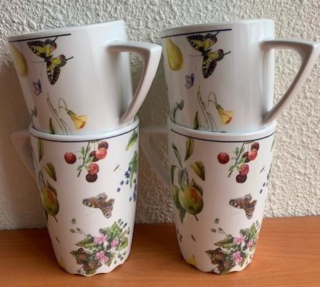 Mepal Rosti Wave: 4 bekers Janneke Brinkman, Caravans en Kamperen, Kampeeraccessoires, Zo goed als nieuw, Ophalen of Verzenden